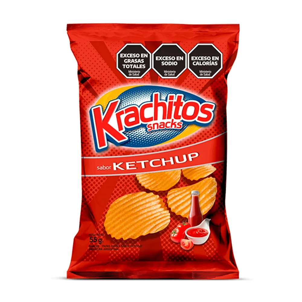 Papas sabor Ketchup Krachitos 90gr