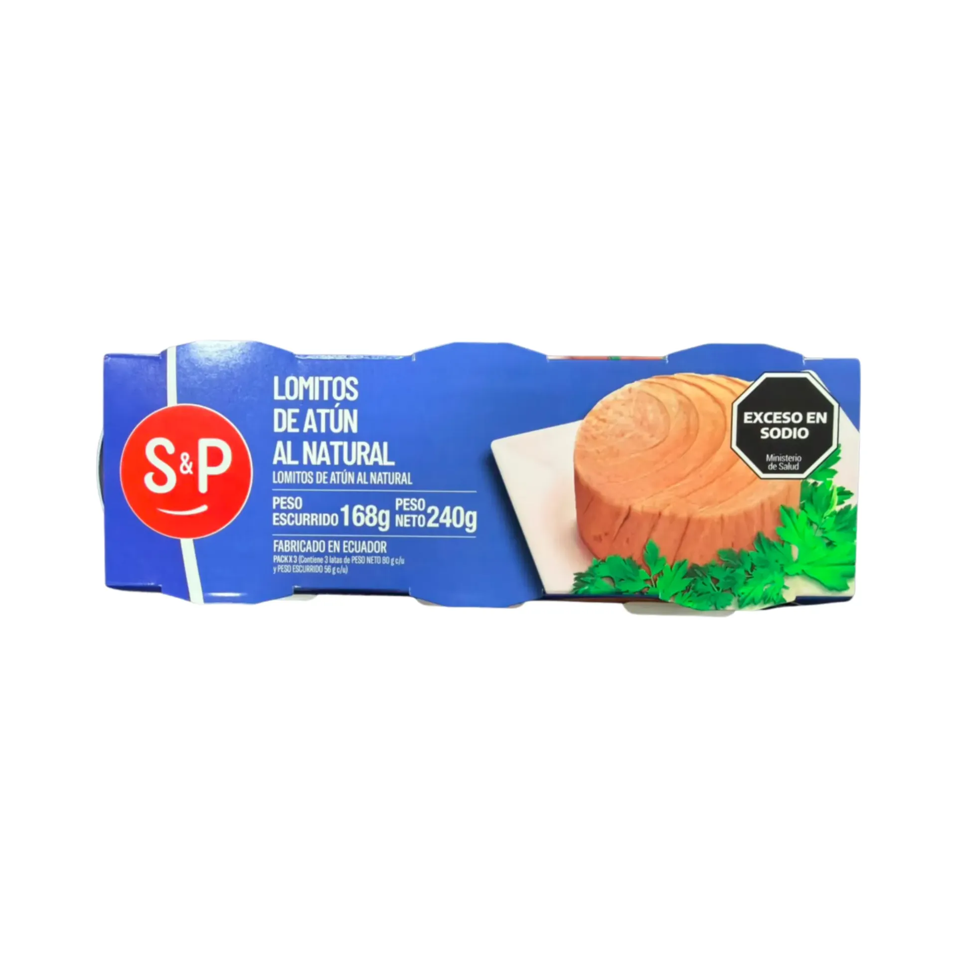 Atún en lomitos en agua S&P 240g