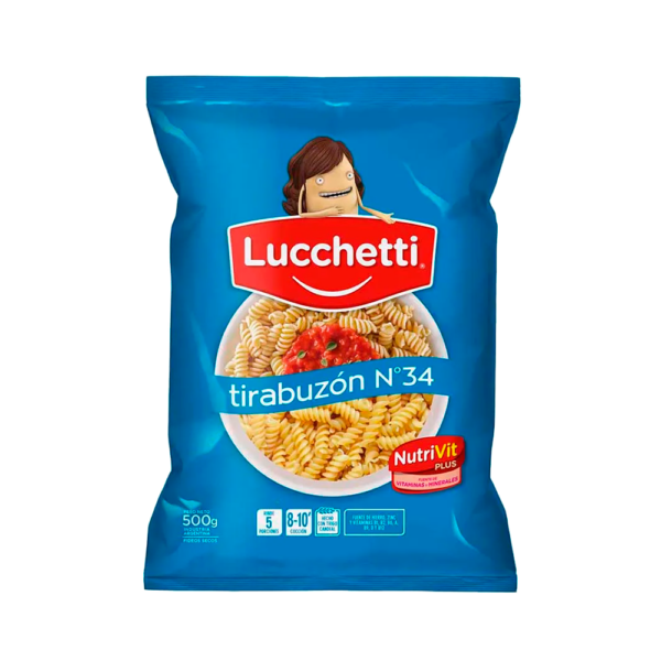 Fideo Tirabuzón N 28 Lucchetti 500g