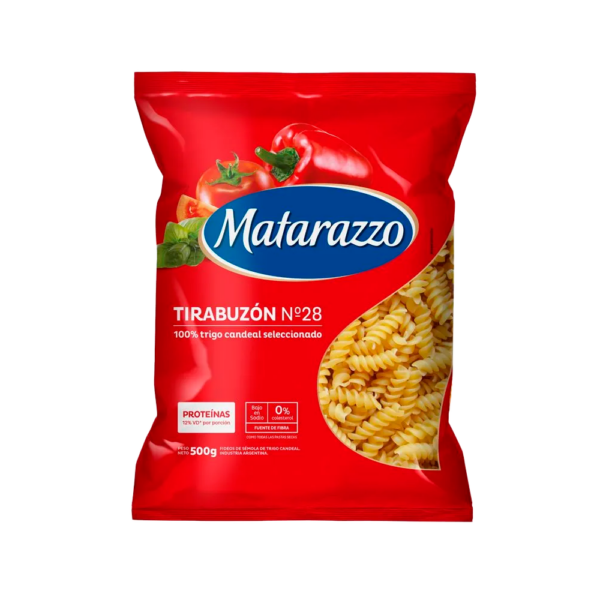 Fideo Tirabuzón N 28 Matarazzo 500g