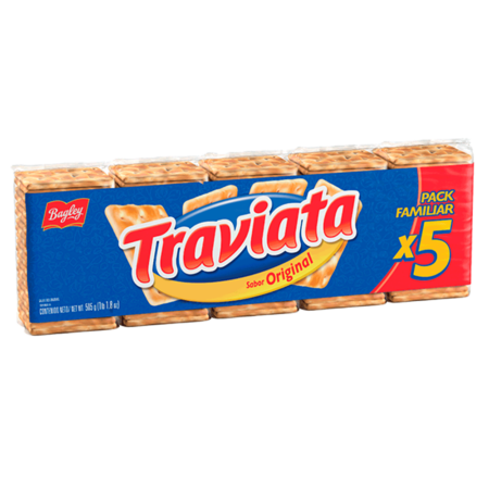 Galletitas Traviata Familiar Pentapack 505Gr
