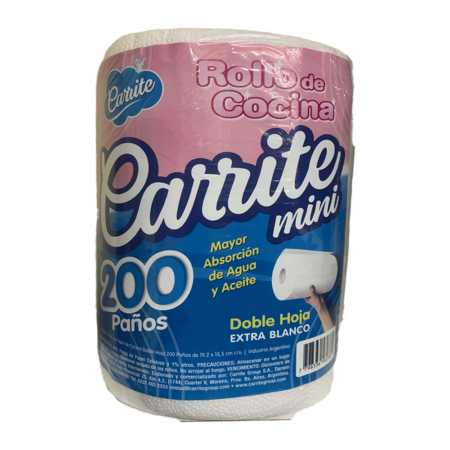 Rollo de Cocina Carrite Mini 200 Hojas