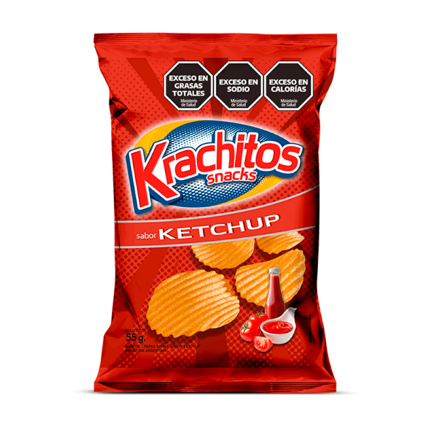 Papas Fritas Krachitos Ketchup 55gr