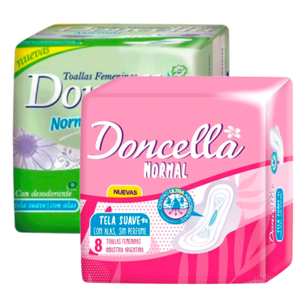 Toallas Doncella Femenina Normal 8 uni