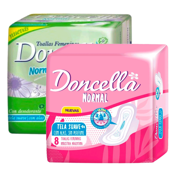 Toallas Doncella Femenina Normal 8 uni